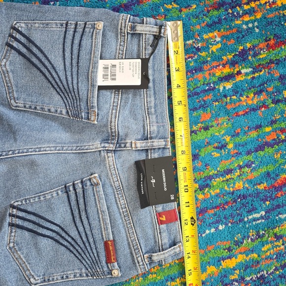 NWT 7 For All Mankind Modern Dojo Luxe Vintage Oceanstone Womens 28 x 34 - Picture 8 of 9